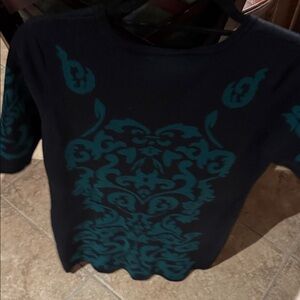 Black and green Patterned Dress